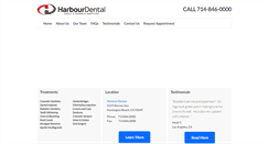 Desktop Screenshot of harbourdentaloc.com