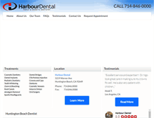 Tablet Screenshot of harbourdentaloc.com